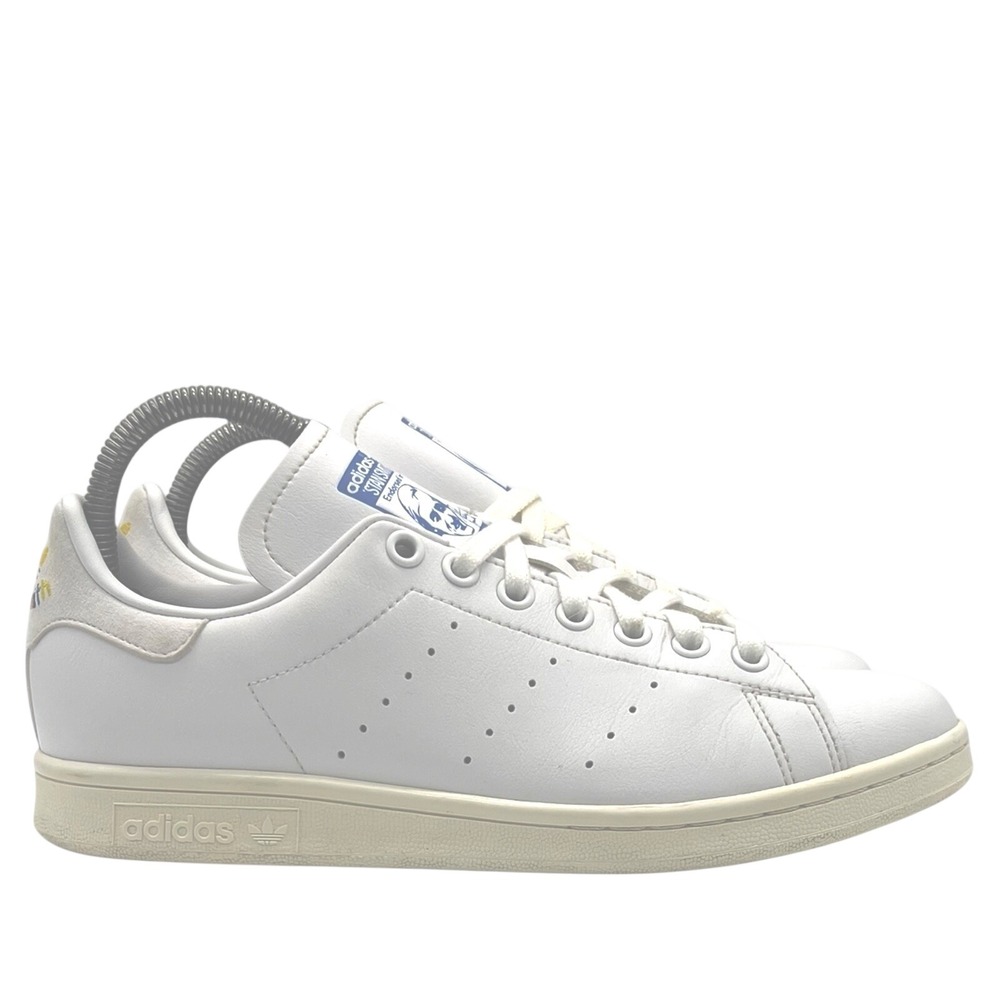 Adidas Stan Smith Primegreen White Multi Color Heel‎ Sneakers GZ7538 Womens 7.5